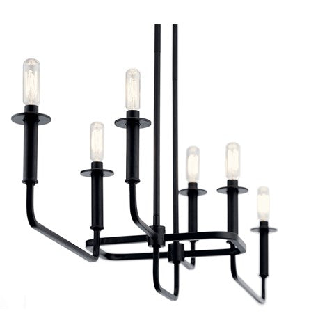 LAMPARA COLGANTE LINEAL ALDEN 6LT KICHLER