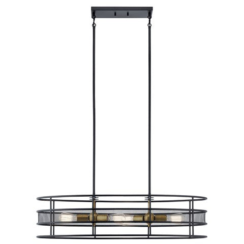 LAMPARA COLGANTE LINEAL PISTON 4LT KICHLER