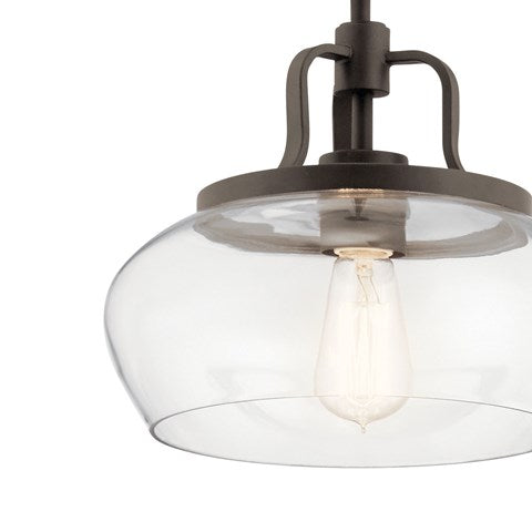 LAMPARA CONVERTIBLE COLGANTE/TECHO DAVENPORT 1LT KICHLER