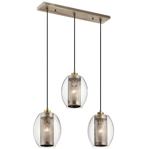 LAMPARA COLGANTE LINEAL ASHER 3LT KICHLER