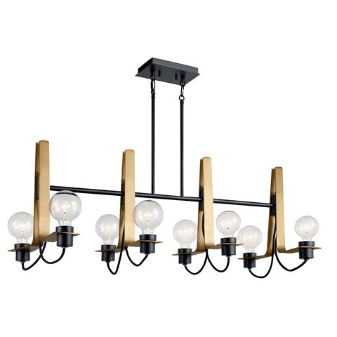 LAMPARA COLGANTE LINEAL ARVELA 8LT KICHLER
