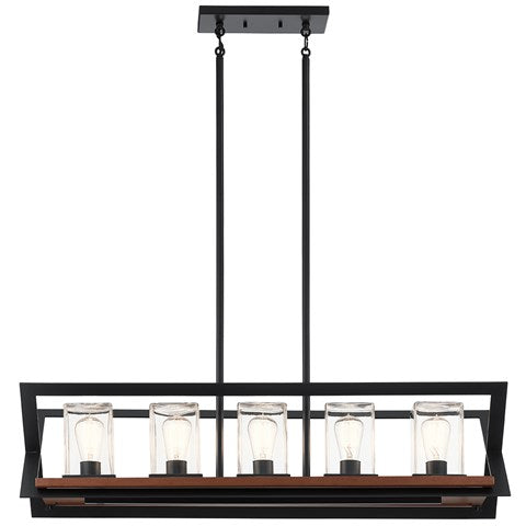LAMPARA COLGANTE LINEAL MORELLE 5LT KICHLER