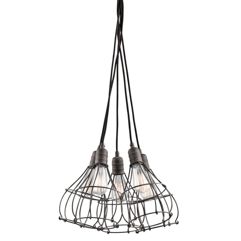 LAMPARA COLGANTE INDUSTRIAL CAGE 3LT KICHLER