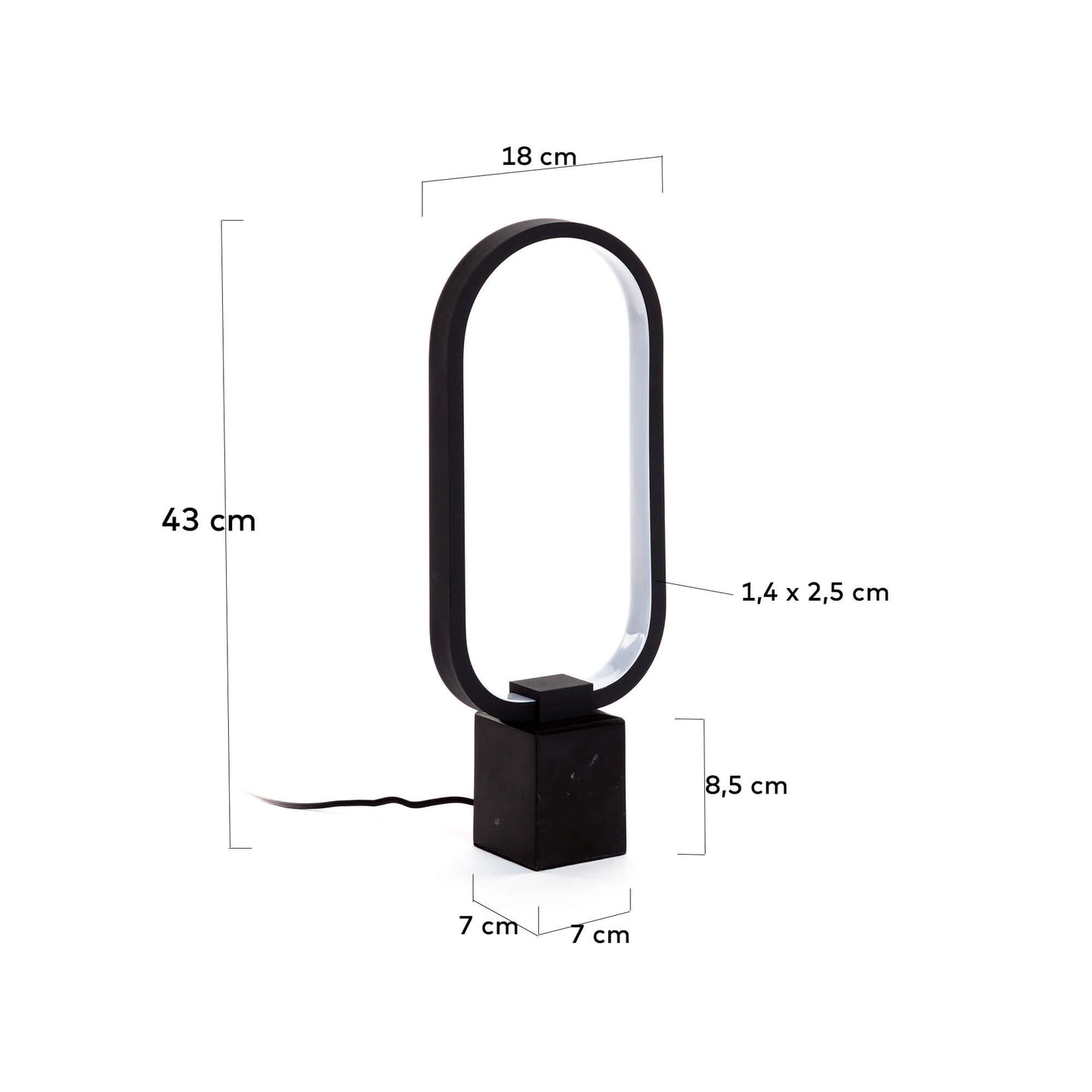 LAMPARA DE MESA CINTA
