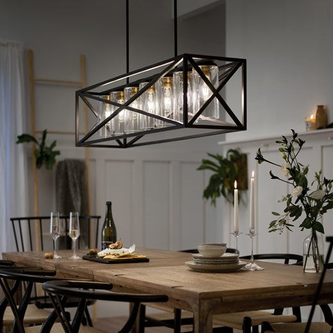 LAMPARA COLGANTE LINEAL MOORGATE 7LT KICHLER