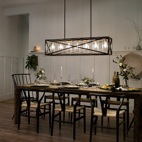 LAMPARA COLGANTE LINEAL MOORGATE 7LT KICHLER