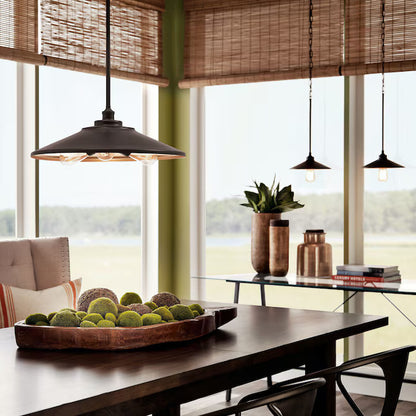 Kichler Covington Olde Bronze Rustic Cone Mini Pendant Light