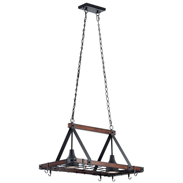 LAMPARA COLGANTE LINEAL BARRINGTON 2LT KICHLER