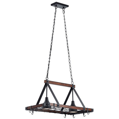 LAMPARA COLGANTE LINEAL BARRINGTON 2LT KICHLER