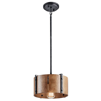 LAMPARA CONVERTIBLE COLGANTE/TECHO ELBUR 1LT KICHLER