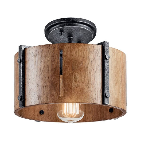 LAMPARA CONVERTIBLE COLGANTE/TECHO ELBUR 1LT KICHLER