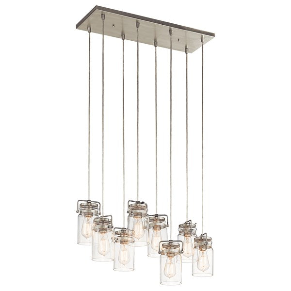 LAMPARA COLGANTE LINEAL BRINLEY 8LT KICHLER