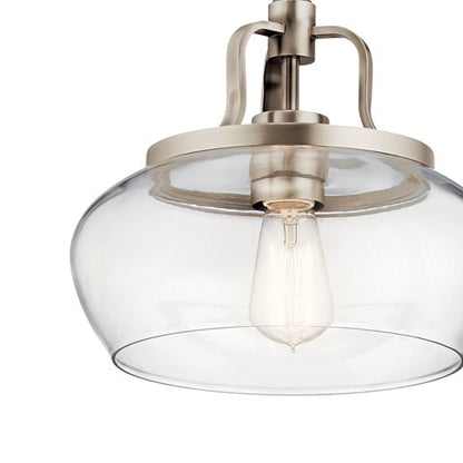LAMPARA CONVERTIBLE COLGANTE/TECHO DAVENPORT 1LT KICHLER