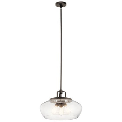 LAMPARA CONVERTIBLE COLGANTE/TECHO DAVENPORT 3LT KICHLER