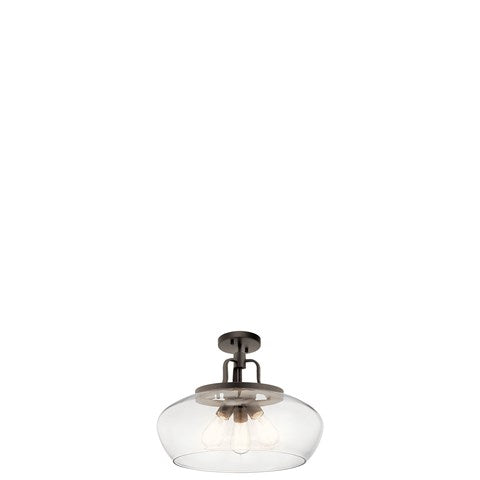 LAMPARA CONVERTIBLE COLGANTE/TECHO DAVENPORT 3LT KICHLER