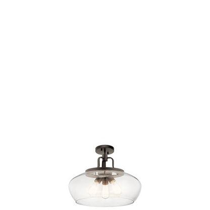 LAMPARA CONVERTIBLE COLGANTE/TECHO DAVENPORT 3LT KICHLER