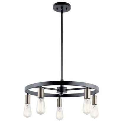 LAMPARA COLGANTE BROOKLYN REDONDA 5LT KICHLER