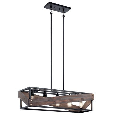 LAMPARA COLGANTE LINEAL FULTON CROSS 5LT KICHLER