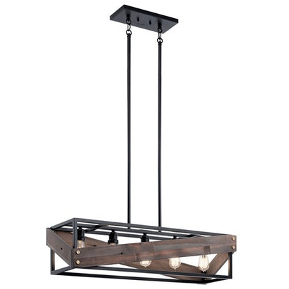 LAMPARA COLGANTE LINEAL FULTON CROSS 5LT KICHLER