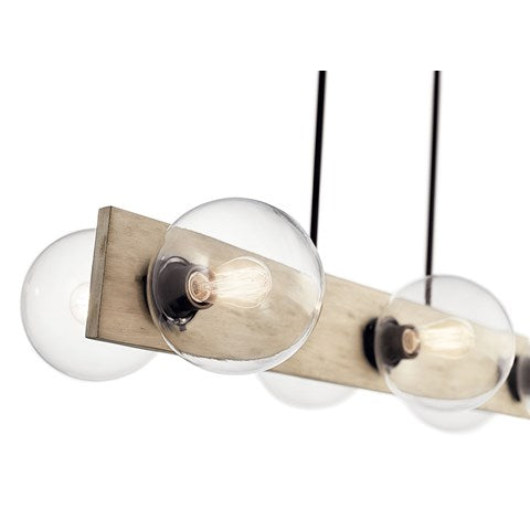 LAMPARA COLGANTE LINEAL MARQUEE 6LT KICHLER
