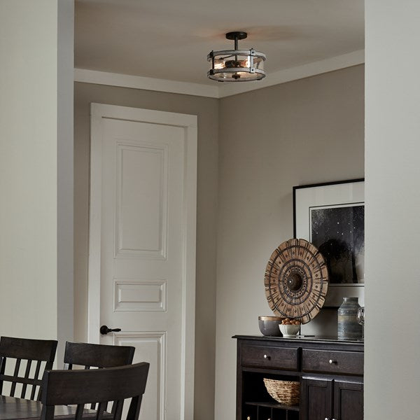 LAMPARA DE TECHO CIRCULAR BARRINGTON CON 3LT KICHLER